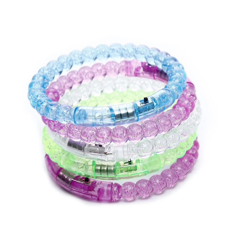

LED Flashing Bracelet Light Up Acrylic Luminous Bracelet Luminous Toys For Wedding Party Glow Sticks Bright Colorful Glow Sticks