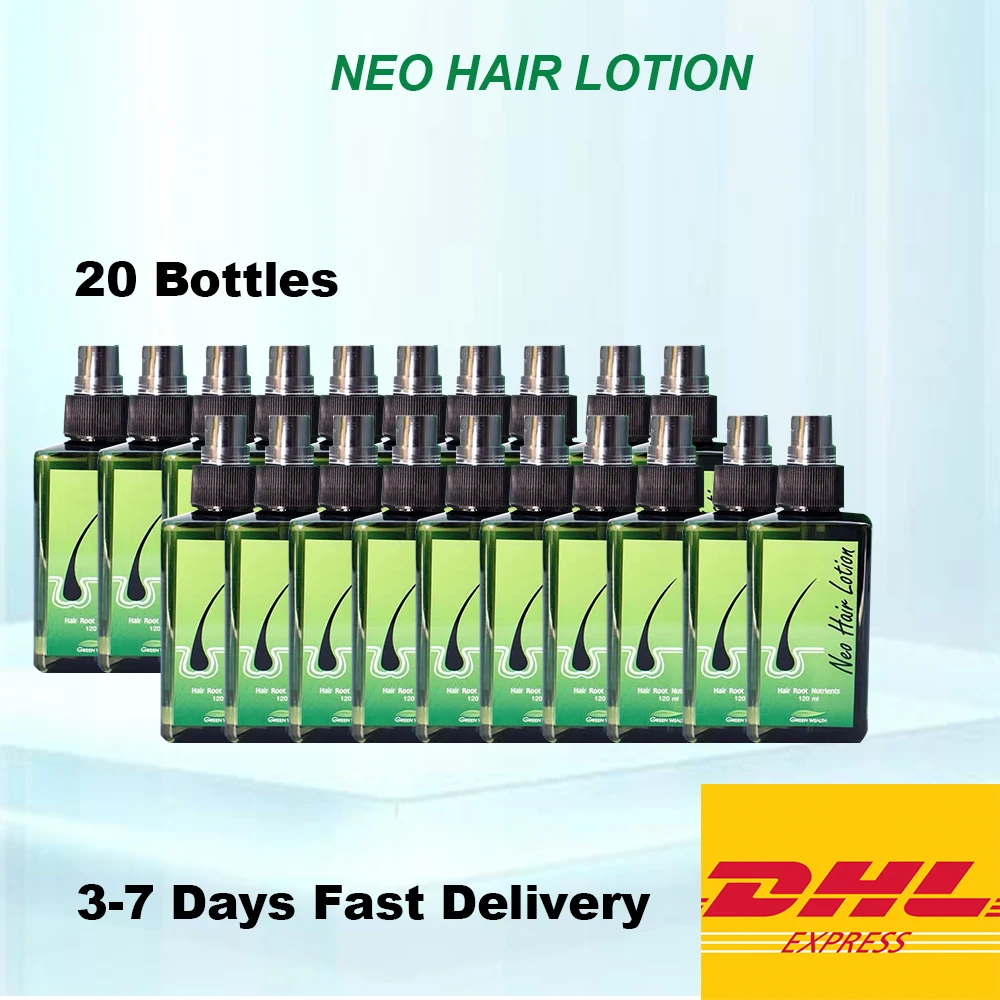 20Pcs Neo Hair Lotion 120ml Hair Treatment Hair Root Nutrients Anti-Loss Beard Regrowth Original Thailand