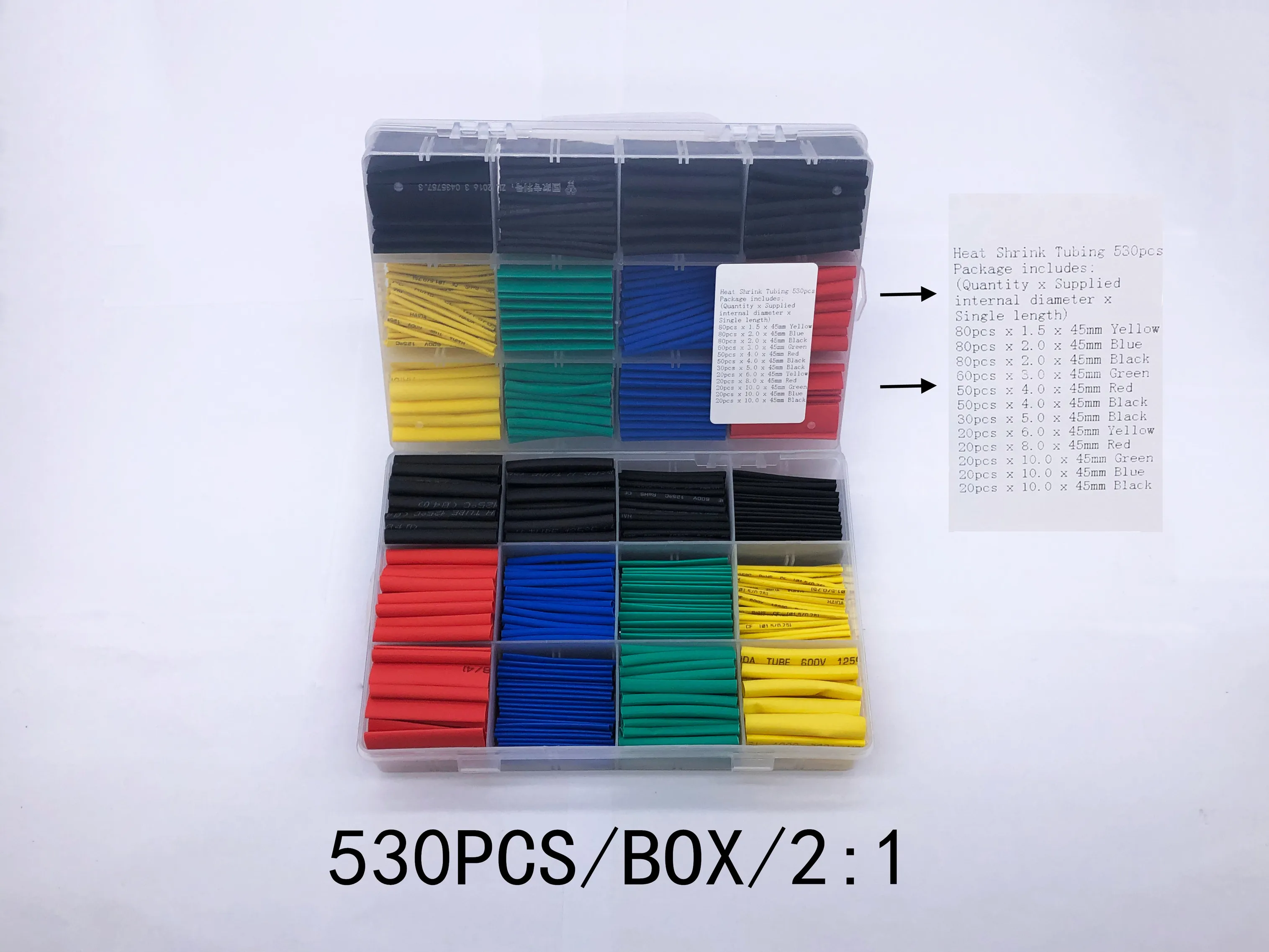 530 шт./компл. коробки упакованы трубки Обёрточная бумага проволокой