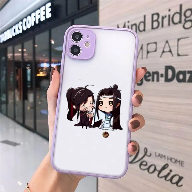 

Chinese style anime Mo Dao Zu Shi Phone Case matte transparent For iphone 7 8 11 12 plus mini x xs xr pro max cover
