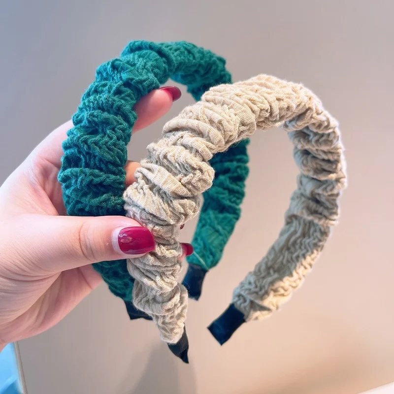 Корейский Ретро стиль ~ vitality net красный Morandi цветной складной ободок с большим