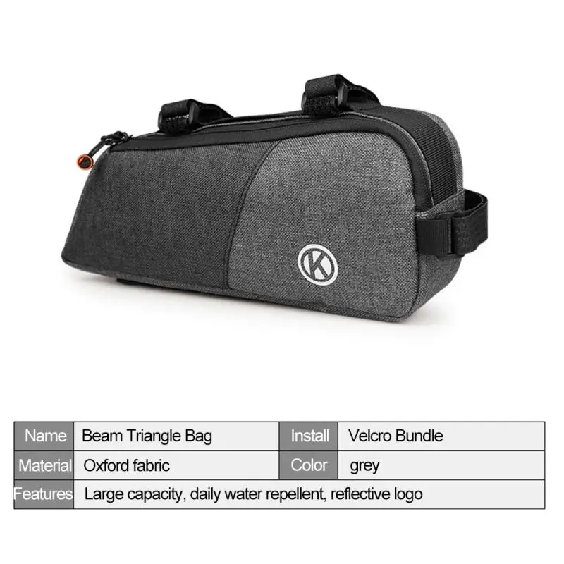 

Bike Pouch Nylon Reflective Cycling Bag Front Tube Frame Waterproof Bicycle Bags Triangle Pouch Frame Holder Bycicle Accessories