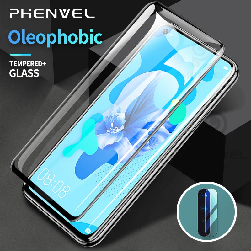 

Safety protective Glass for Huawei y7p Oleophobic Screen Protector For Nova 5i Pro 5Z 5T 7i 6 7 SE Tempered Glass Film