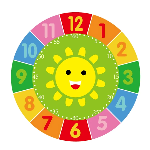 Детские деревянные часы Обучающие и реквизиты обучающая модель познавательного