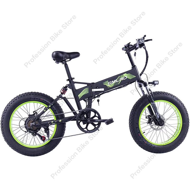 Bestellen SMLRO M6F Erwachsene Elektrische Bike 20 Zoll 750W 48V 15AH 40-45KM Bereich E-Bike Faltbare Mobilität Berg Fett Fahrrad Elektromobil