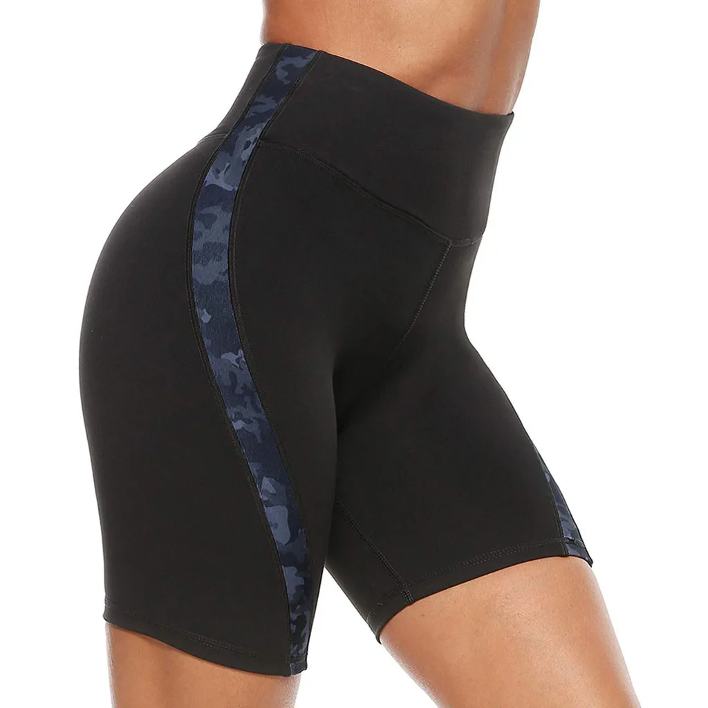 Женские спортивные легинсы для фитнеса с высокой талией и леопардовым принтом