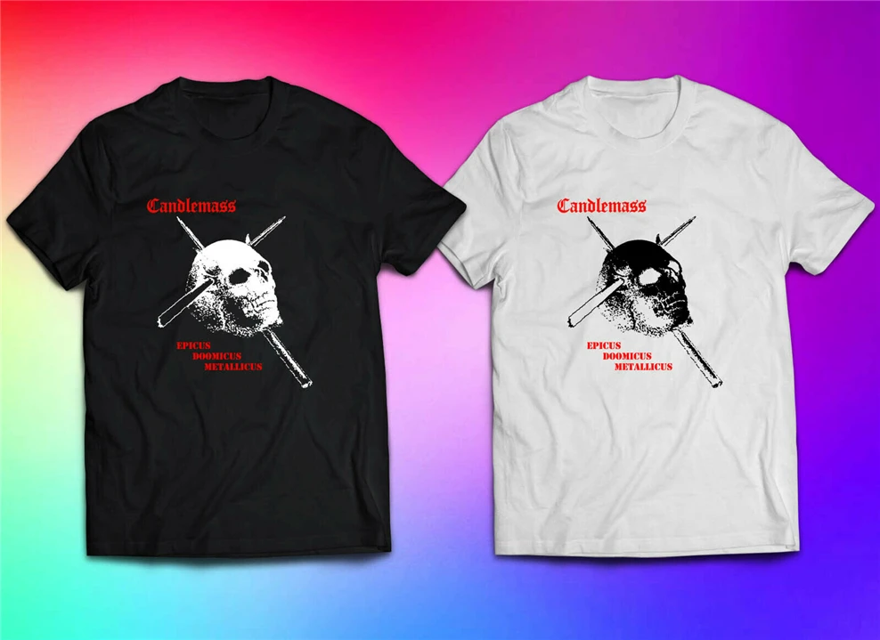 Candlemass Epicus Doomicus Metallicus Metal Rock Band футболка Bw Размер Xs-3Xl из чистого хлопка |
