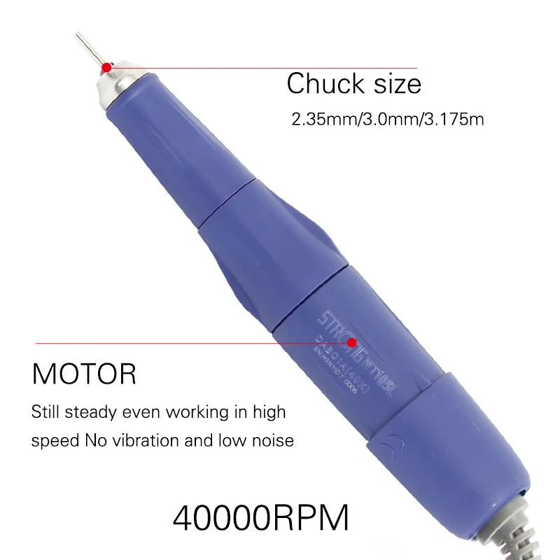 

40000 RPM Manicure Machine Nail Art Pedicure Tools Professional Drill Kit Electric For Gel Polishing 204+105L