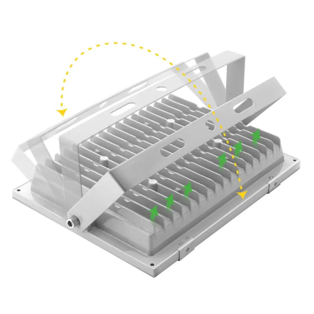 

220V LED FloodLight 100W Reflector LED Flood Light Waterproof IP65 Spotlight Wall Outdoor Lighting Warm Cold White