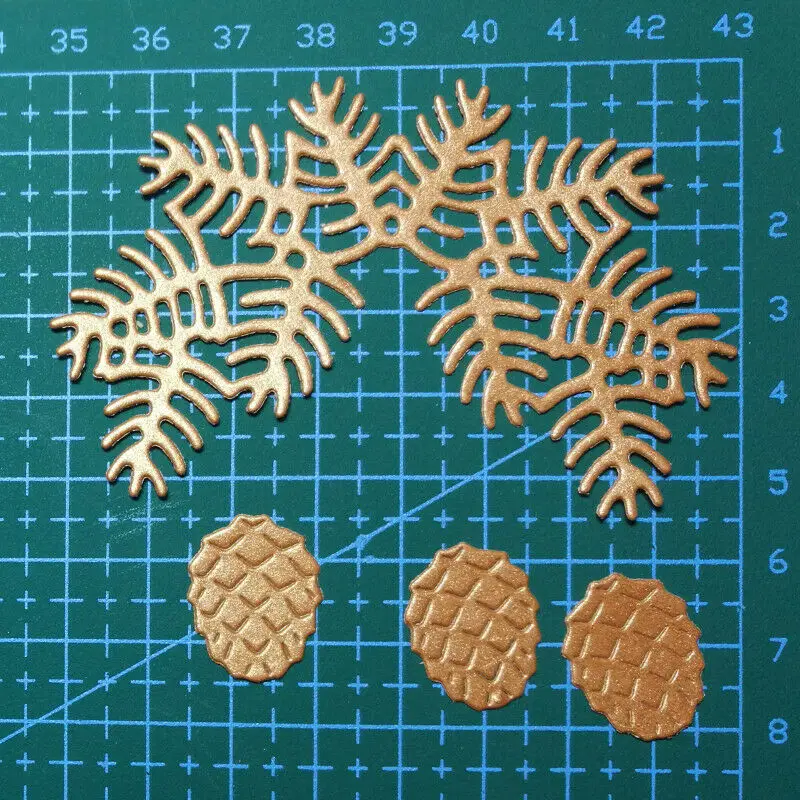 Высечки Pinecone металлические вырезанные штампы рельефное тиснение изготовление