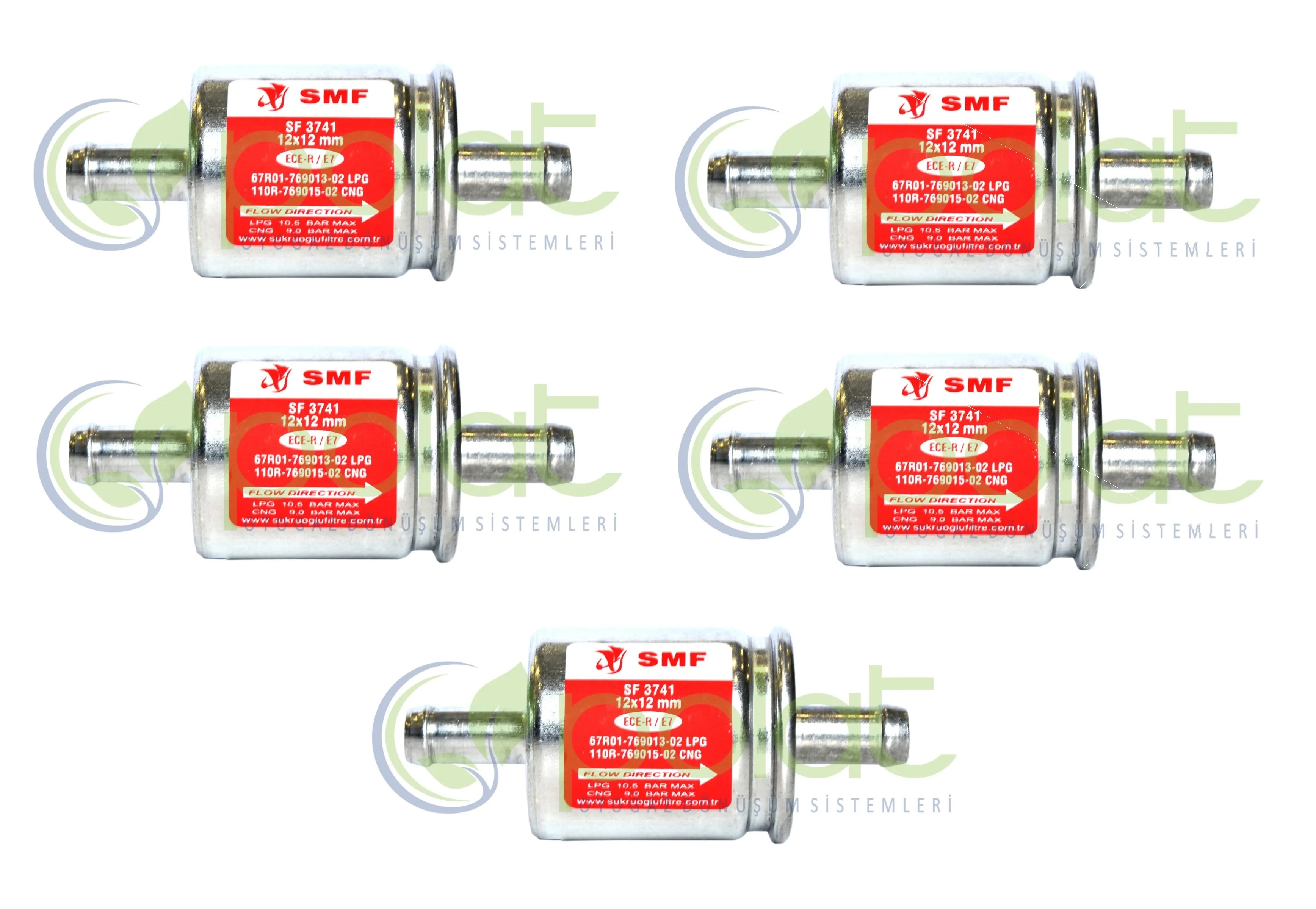 

5 PCY x LPG GPL CNG FILTER 12x12