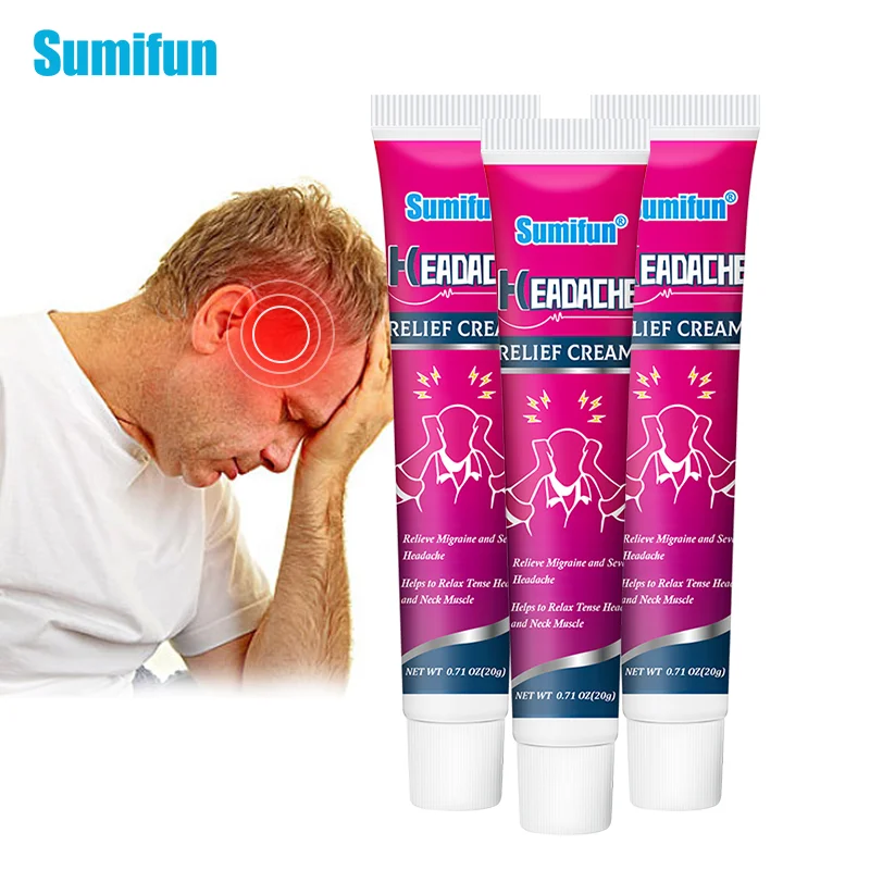 20 г Sumifun крем для снятия головной боли лечение нервной медицинский пластырь