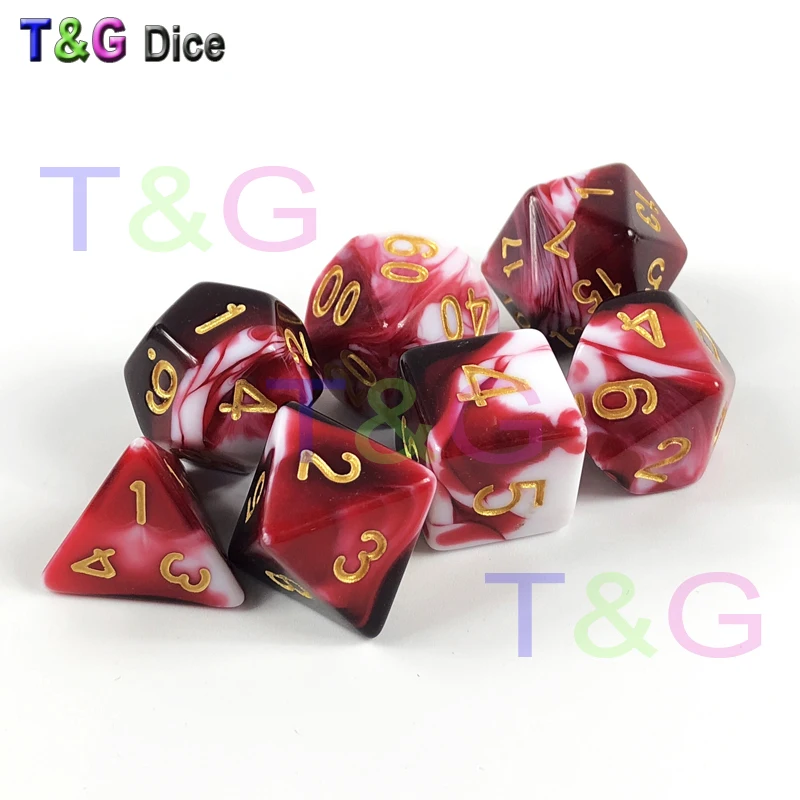 Набор из 20 разноцветных кубиков набор для настольных RPGs игр DND RPG вечеринок