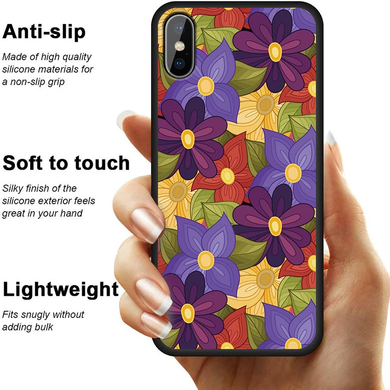 Для iPhone 11 Pro Max XR XS MAX X Маргаритка Подсолнух для Apple 8 7 6 5S s Plus Силиконовый ТПУ