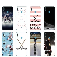 silicon phone cover case for huawei y5 y6 y7 y9 pro prime 2019 honor 8s 8a 20 lite pro 10i view 20 v20 ice hockey rink sport mom