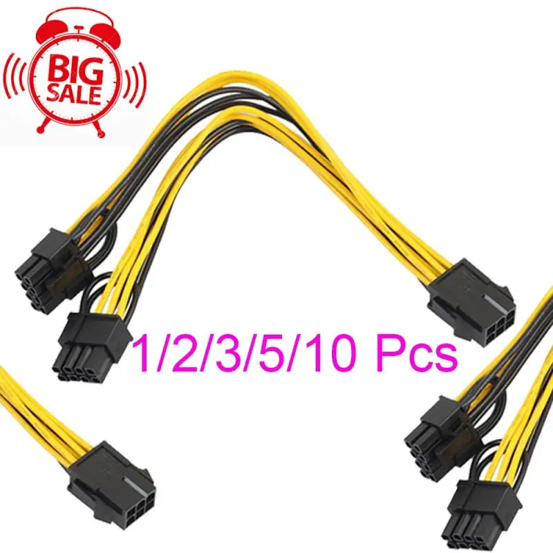 

6-контактный PCI Express на 2 X PCIE 8 (6 + 2) контактный двойной 8-контактный разъем для материнской платы видеокарты PCI GPU VGA разветвитель концентратор К...