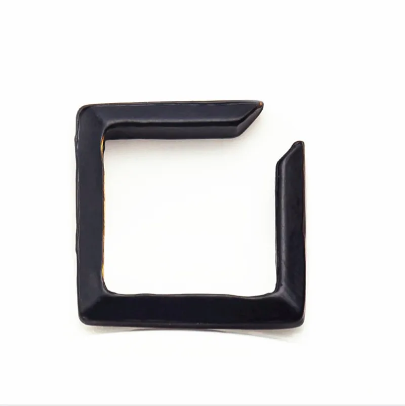 Панк-рок геометрические звезды квадратные клипсы для ушей манжеты серьги без