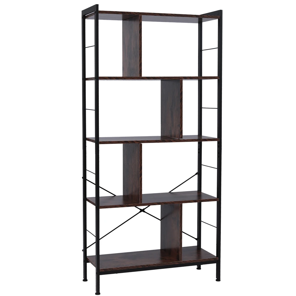 Двусторонний стеллаж. Стеллаж лофт на белом фоне. Art.71/4 mobile libreria finitura d-125 / Bookcase finish d.