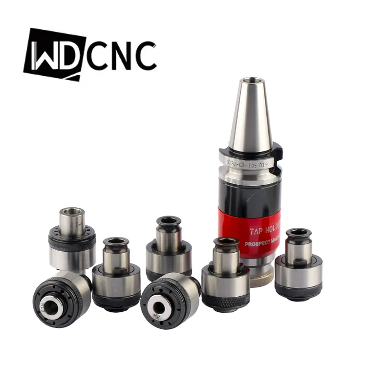 

BT30 BT40 BT50 G0312 Telescoping torque protection tap tool holder with G3 collets tension TER Tapping collet Floating