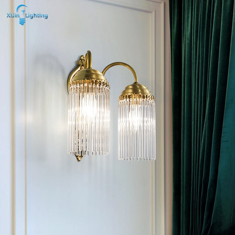 Современное прикроватное бра Роскошные Настенные светильники с золотыми