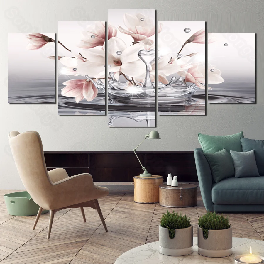 Винтажная Картина на холсте с цветами художественный плакат украшение для