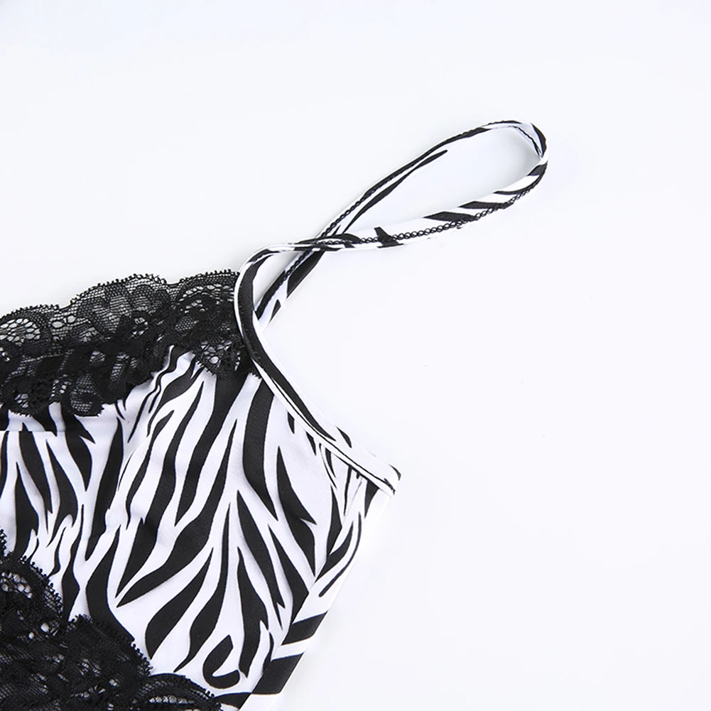 Черная Кружевная футболка с принтом зебры женский топ v-образным вырезом без