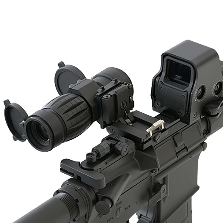 

Red Win Tactical CQB 3 x Magnifier Scope 32 mm Objective Quick Flip To Side Mount Fit For Holographic Scope & Most of Red Dot