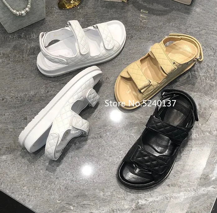 Сандалии женские из натуральной кожи босоножки-гладиаторы на толстой плоской