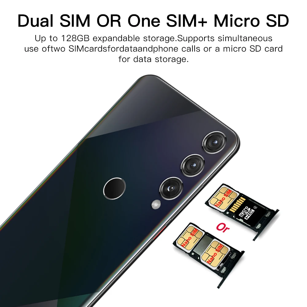 

M9 Plus 7.0Inch 8+256GB Android10 Smartphone 24MP Brightness Camera 4800mAh Fingerprint ID GSM 3 4G LTE Dual SIM Card Telephone