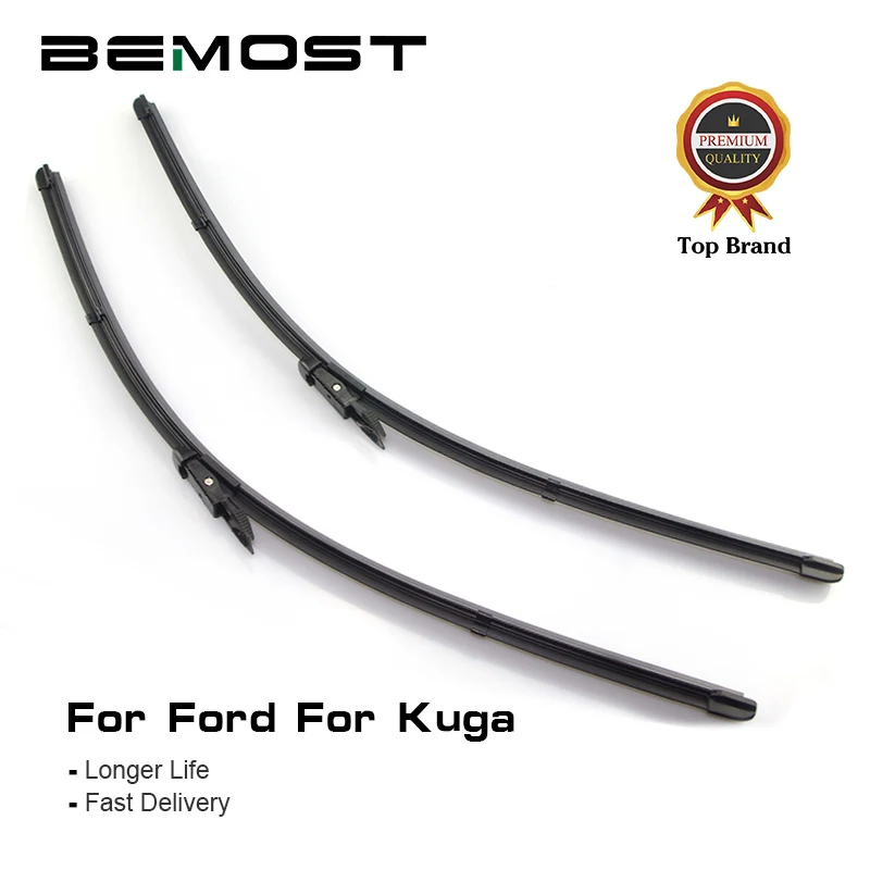

BEMOST Car Wiper Blades For Ford Kuga MK1/MK2 2008 2009 2010 2011 2013 2014 2015 2016 2017 2018 Fit Push Button/Pinch Tab Arm