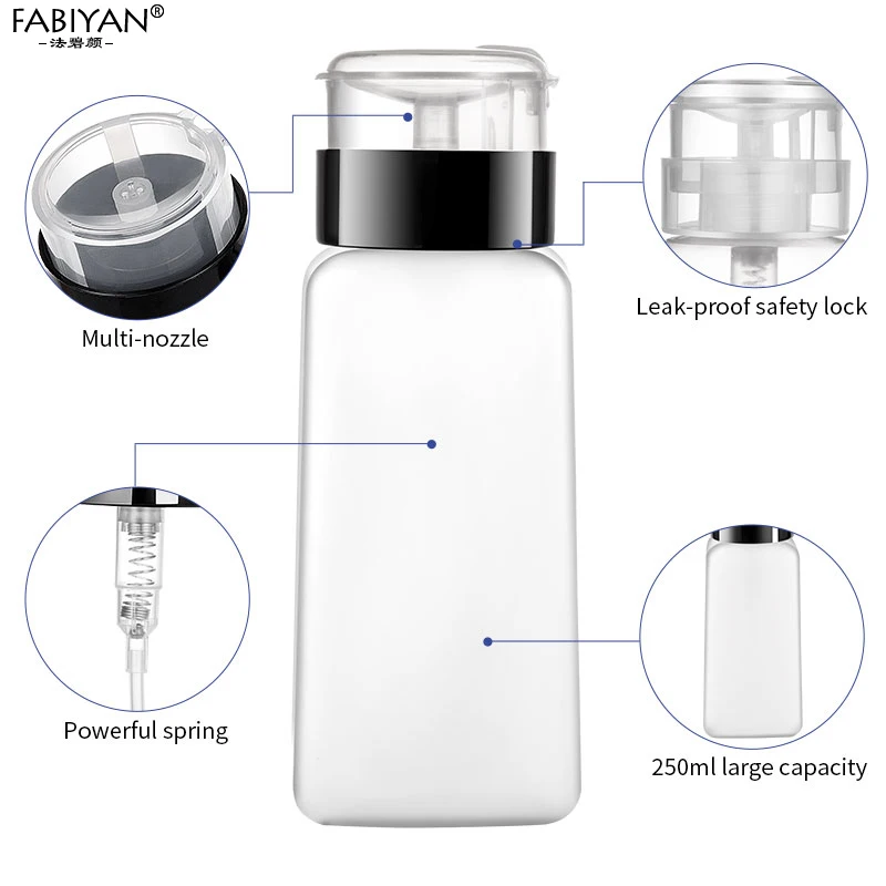 Пустой дозатор для нейл-арта контейнер удаления лака 60/150/180/250 мл хранения