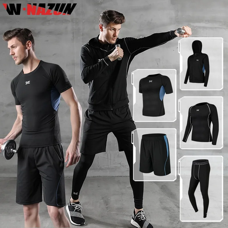 Новинка спортивный костюм однотонная черная футболка + леггинсы компрессионная