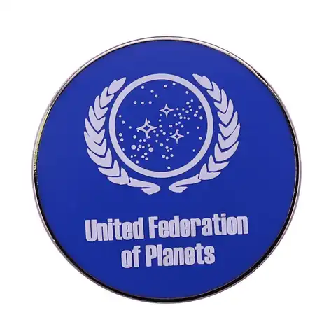 Значок на лацкан Звездный путь Объединенная Федерация планет эмалевые булавки ювелирные изделия