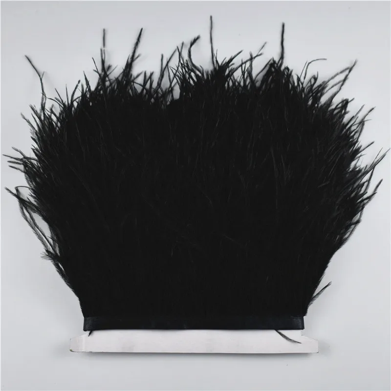 1 метр 10 15 см обрезки страусовых перьев для юбки белые страусиные перья на ленте