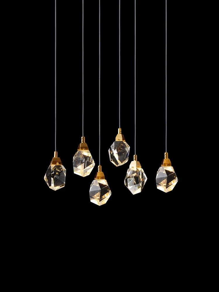 Luxurious diamond crystal droplight big stairs sitting room golden home decoration chandelier lighting led lights | Лампы и освещение