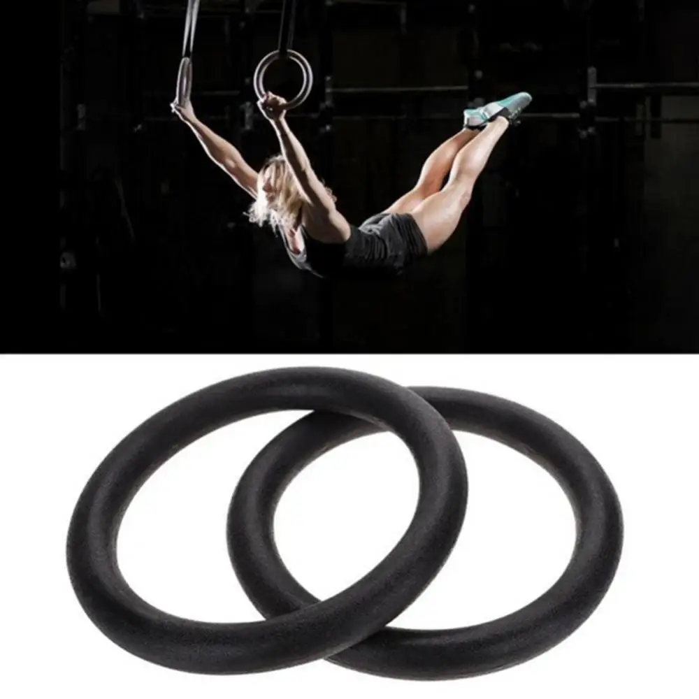 2Pcs Home Gym Pull Up Exercise Fitness Gymnastic Rings Strength Training Tool Anti-slip 360 Rotatable Adult Equipment | Спорт и