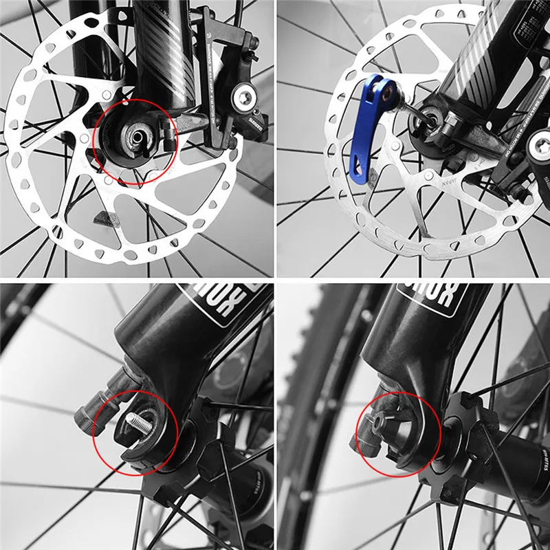 

Bicycle Wheel Hub Skewers Front Rear QR Quick Release Skewers MTB Road Bike Clip Lever Axle 145/175mm 94g/pair Ti Axis Skewer