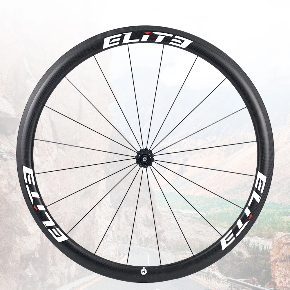 ELITEWHEELS FLR углеродное волокно шоссейное колесо для велосипеда 25/27 мм обод