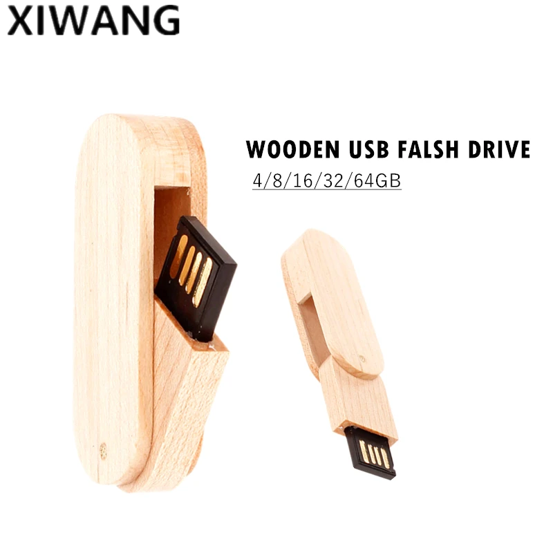 

Pen Drive 4Gb 8Gb 16Gb Usb Flash Drive 32Gb Wooden Pendrive 64Gb Usb Memory Stick Laser Engraved Custom Logo Rotary Wedding Gift