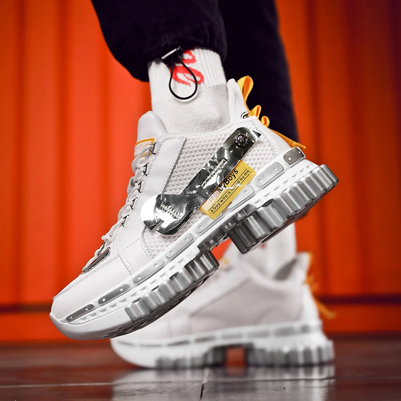 Модная мужская обувь с высоким берцем смешанные цвета 2019 | Обувь