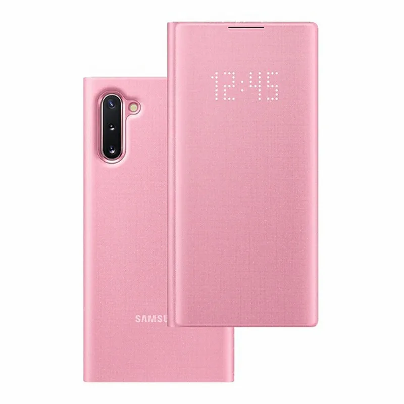 Светодиодный чехол для samsung GALAXY Note10 Note 10 PLUS Note X, светодиодный Чехол-книжка с карманом для карт