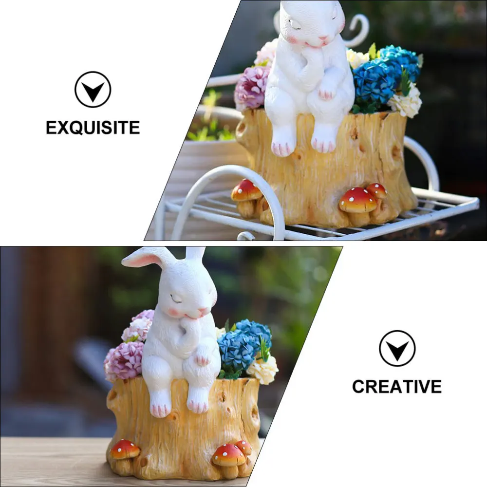 

1Pc Household Flowerpot Decorative Succulent Container Courtyard Ornament
