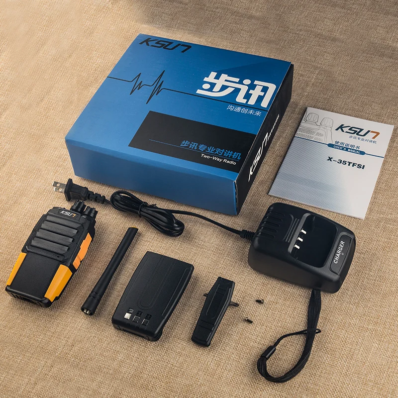 

KSUN KSX35-17GY Version Walkie Talkie 8W Dual Band Two Way Radio Portable Radio Walkie Talkie