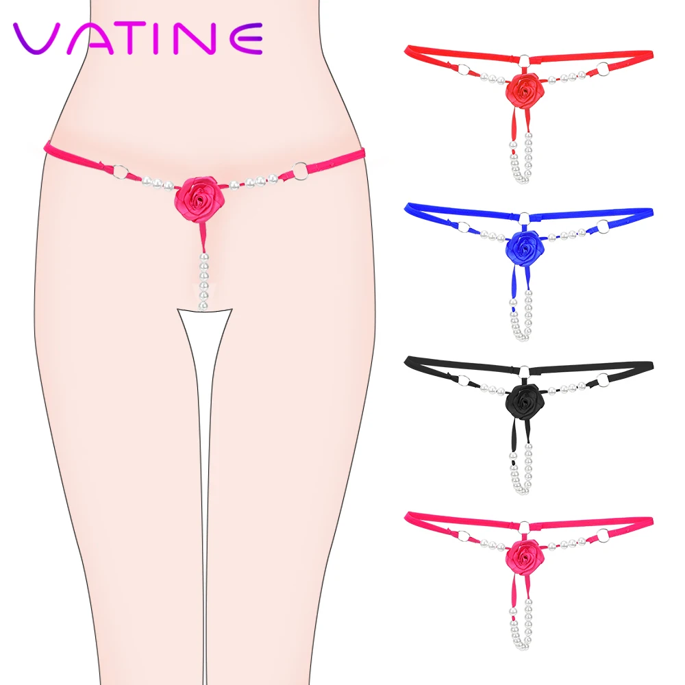 Нижнее белье ватин женское Эротические стринги с открытым шаговым швом|Трусики| |