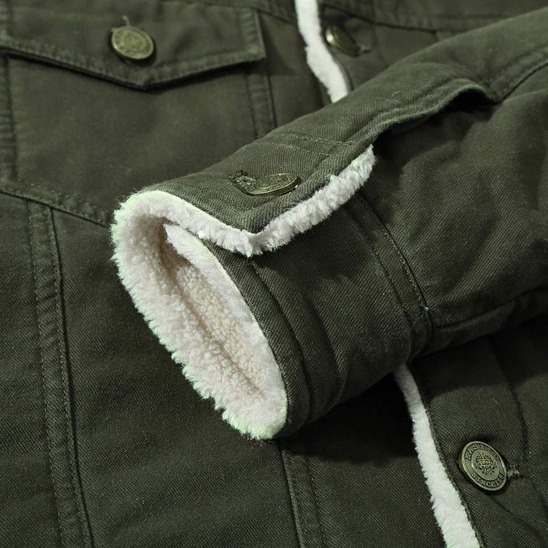 

Plus Size Winter Jacket Men Outwear Thick Wool Liner Warm Coats Male Windbreaker Military Mens Jackets chaqueta hombre 4XL