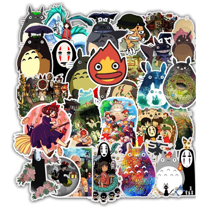 Наклейка из ПВХ YC 013 #50/шт. японское аниме стикер для холодильника Hayao Miyazaki
