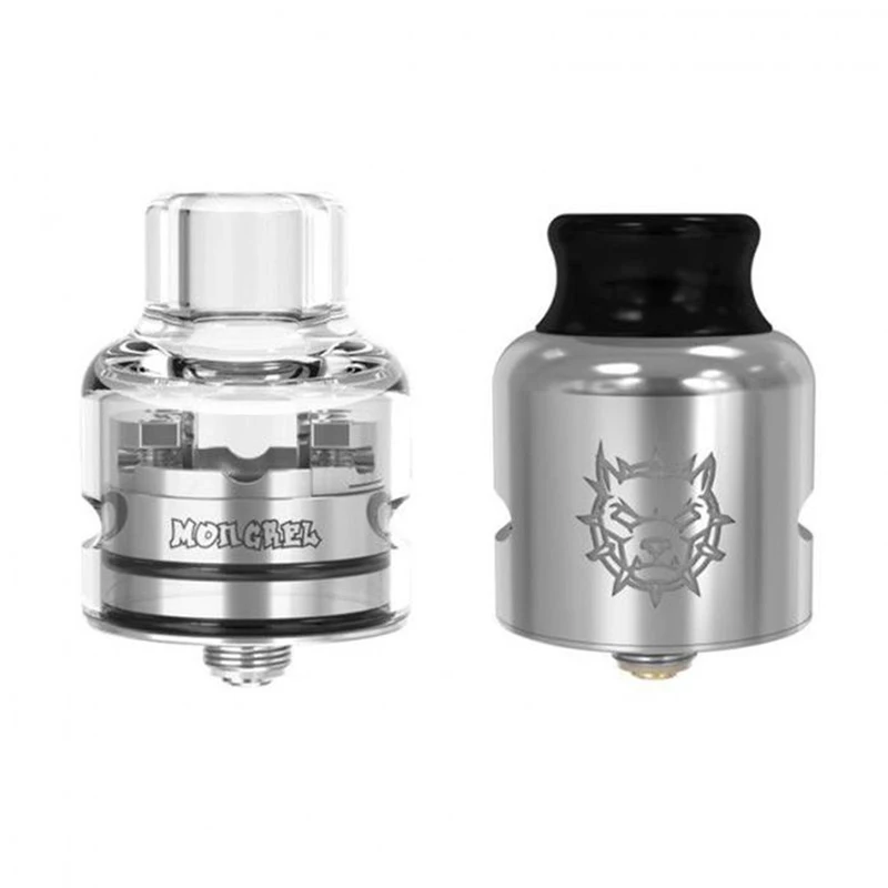 

DamnVape Mongrel RDA 810 Drip Tip Atomizer 1.5ml Capacity & BF 510 Pin For E Cigarett Mech Mod VS Profile 1.5/Dead Rabbit