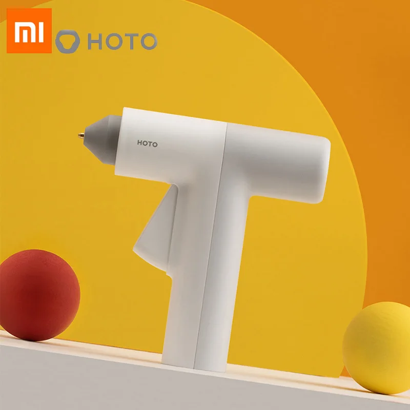 

Клеевой пистолет Xiaomi HOTO, 4 в, литиевая батарея, беспроводной клей с клеевым стержнем, 125 мм, длинные домашние инструменты «сделай сам», ручные ...