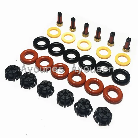 6 комплектов ремонта топливных форсунок 0280150440 13641703819   Для BMW E60 E39 520i 523i 525i 528i E36 328i E36 замена автомобиля AY-RK004