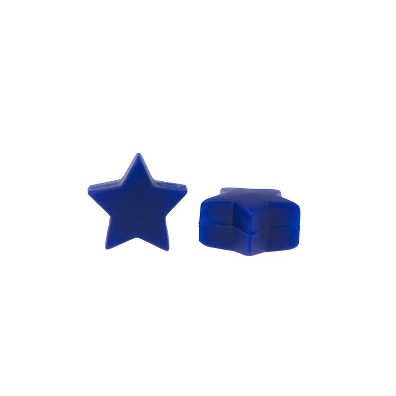 

Hobbyworker Hot Selling Five-Pointed Star Teething Beads for DIY Homemade Baby Pacifier Chain Accessories Wholesales B0041